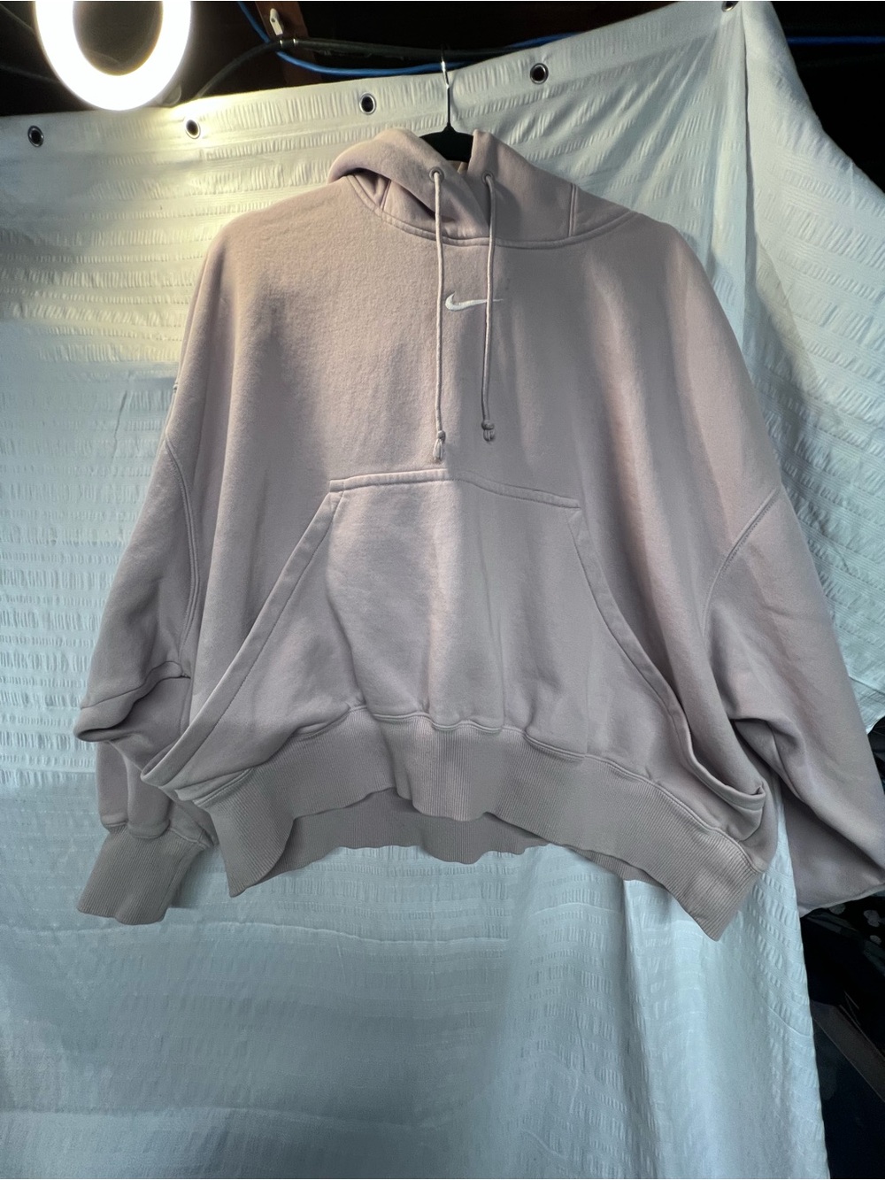Nike Women's Light Pink Fleece Hoodie and Joggers Set - Picture 3 of 6